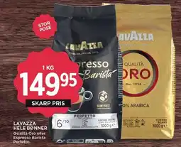 MENY LAVAZZA HELE BØNNER 1 KG tilbud