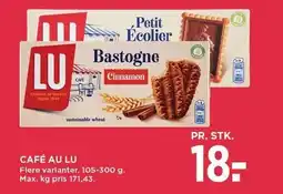 MENY CAFÉ AU LU 105-300 g tilbud