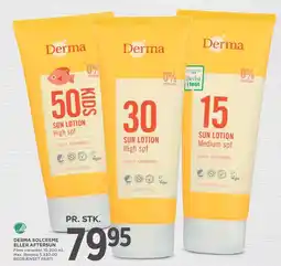 MENY DERMA SOLCREME ELLER AFTERSUN 15-200 ml tilbud