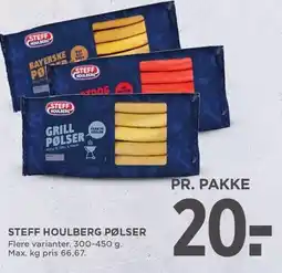 MENY STEFF HOULBERG PØLSER tilbud