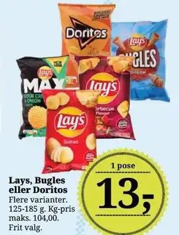 Dagli'Brugsen Lays, Bugles eller Doritos tilbud