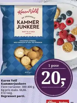 Dagli'Brugsen Karen Volf Kammerjunkere tilbud
