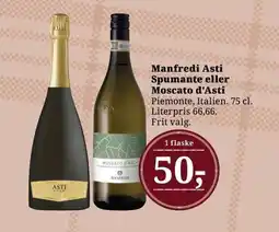 Dagli'Brugsen Manfredi Asti Spumante eller Moscato d'Asti tilbud