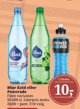 Dagli'Brugsen Blue Keld eller Powerade tilbud