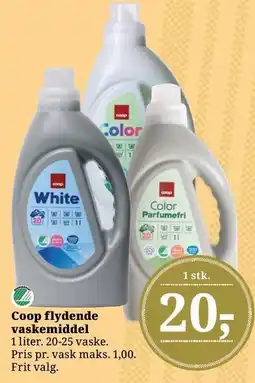 Dagli'Brugsen Coop flydende vaskemiddel tilbud
