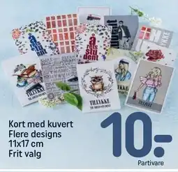 REMA 1000 Kort med kuvert tilbud