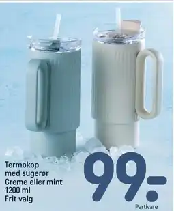 REMA 1000 Termokop med sugerør tilbud