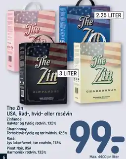REMA 1000 The Zin Rød-, hvid- eller rosévin tilbud