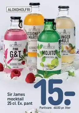 REMA 1000 Sir James mocktail tilbud