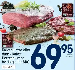 REMA 1000 Kalveculotte eller dansk kalveflatsteak med hvidløg eller BBQ tilbud