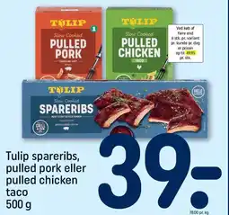 REMA 1000 Tulip spareribs, pulled pork eller pulled chicken tilbud
