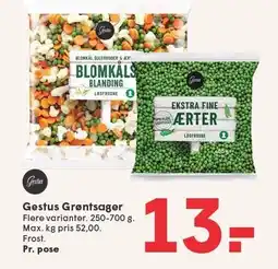 SPAR Gestus Grøntsager tilbud