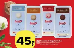 SuperBrugsen Hansens økologiske flødeis tilbud