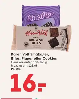 SPAR Karen Volf Småkager, Bites, Flager eller Cookies tilbud