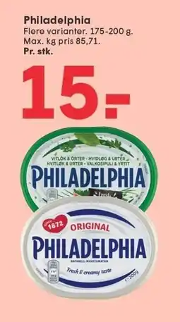 SPAR Philadelphia tilbud