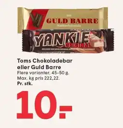 SPAR Toms Chokoladebar eller Guld Barre tilbud