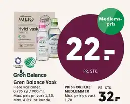 SPAR Grøn Balance Vask tilbud