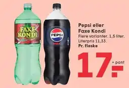SPAR Pepsi eller Faxe Kondi tilbud
