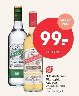 SPAR O.P. Anderson Økologisk Aquavit tilbud