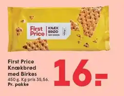 SPAR First Price Knækbrød med Birkes tilbud