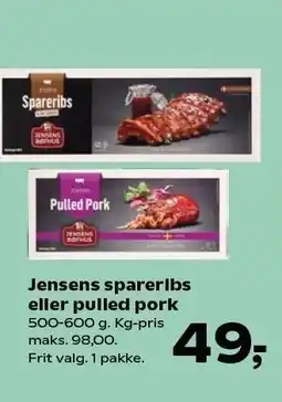 Jensens spareribs eller pulled pork