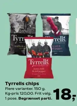 SuperBrugsen Tyrrells chips tilbud
