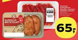 SuperBrugsen Marineret kyllingebryst bbq eller marineret koteletter paprika tilbud