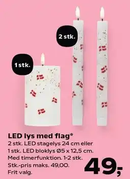 SuperBrugsen LED lys med flag tilbud