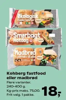 SuperBrugsen Kohberg fastfood eller madbrød tilbud