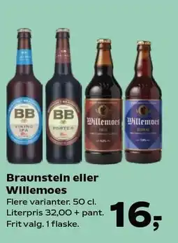 SuperBrugsen Braunstein eller Willemoes tilbud