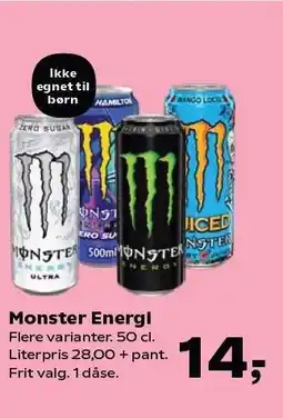 SuperBrugsen Monster Energi tilbud
