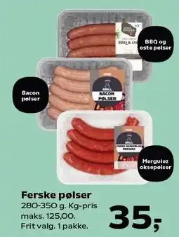 SuperBrugsen Ferske pølser tilbud