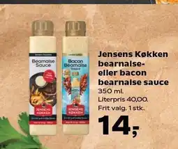 SuperBrugsen Jensens Køkken bearnaise- eller bacon bearnaise sauce tilbud