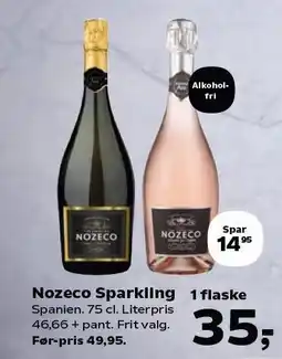 SuperBrugsen Nozeco Sparkling 75 cl tilbud