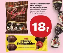 Toms Guldkarameller eller Kæmpe Skildpadder 3-pak