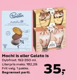 SuperBrugsen Mochi is eller Gelato is 192-350 ml tilbud