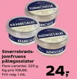 Smørrebrødsjomfruens pålægssalater