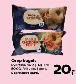 SuperBrugsen Coop bagels tilbud