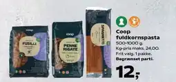 SuperBrugsen Coop fuldkornspasta tilbud