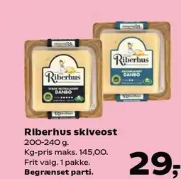 SuperBrugsen Riberhus skiveost tilbud