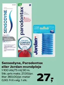 SuperBrugsen Sensodyne, Paradontax eller Jordan mundpleje tilbud