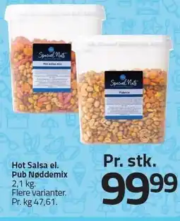 Fleggaard Hot Salsa el. Pub Nøddemix tilbud