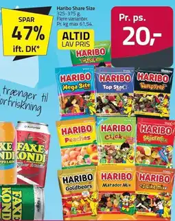 Fleggaard Haribo Share Size tilbud