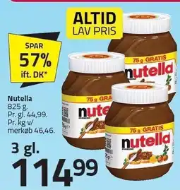 Fleggaard Nutella - 3 gl tilbud