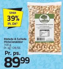 Fleggaard Ristede & Saltede Pistacienødder tilbud
