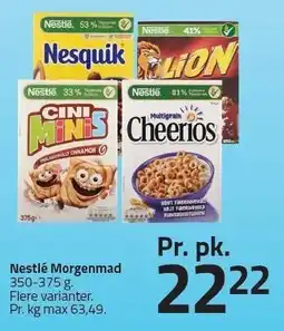 Fleggaard Nestlé Morgenmad tilbud
