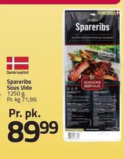 Fleggaard Spareribs Sous Vide tilbud