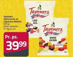 Fleggaard Taveners Wine Gums el. Liquorice Allsorts tilbud