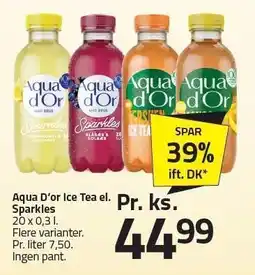 Fleggaard Aqua D'or Ice Tea el. Sparkles tilbud
