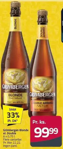 Fleggaard Grimbergen Blonde el. Double tilbud